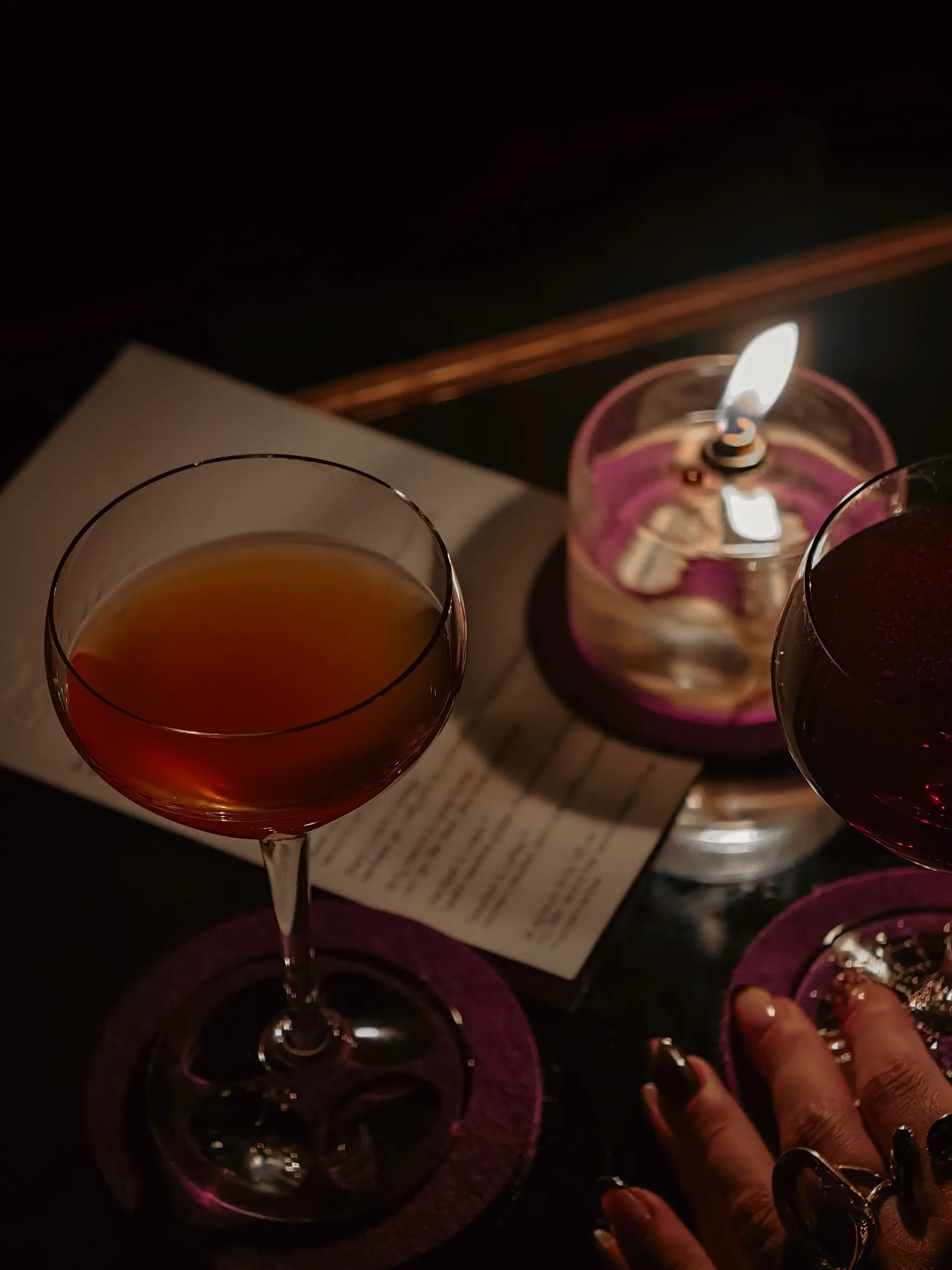 Evening lounge ambience