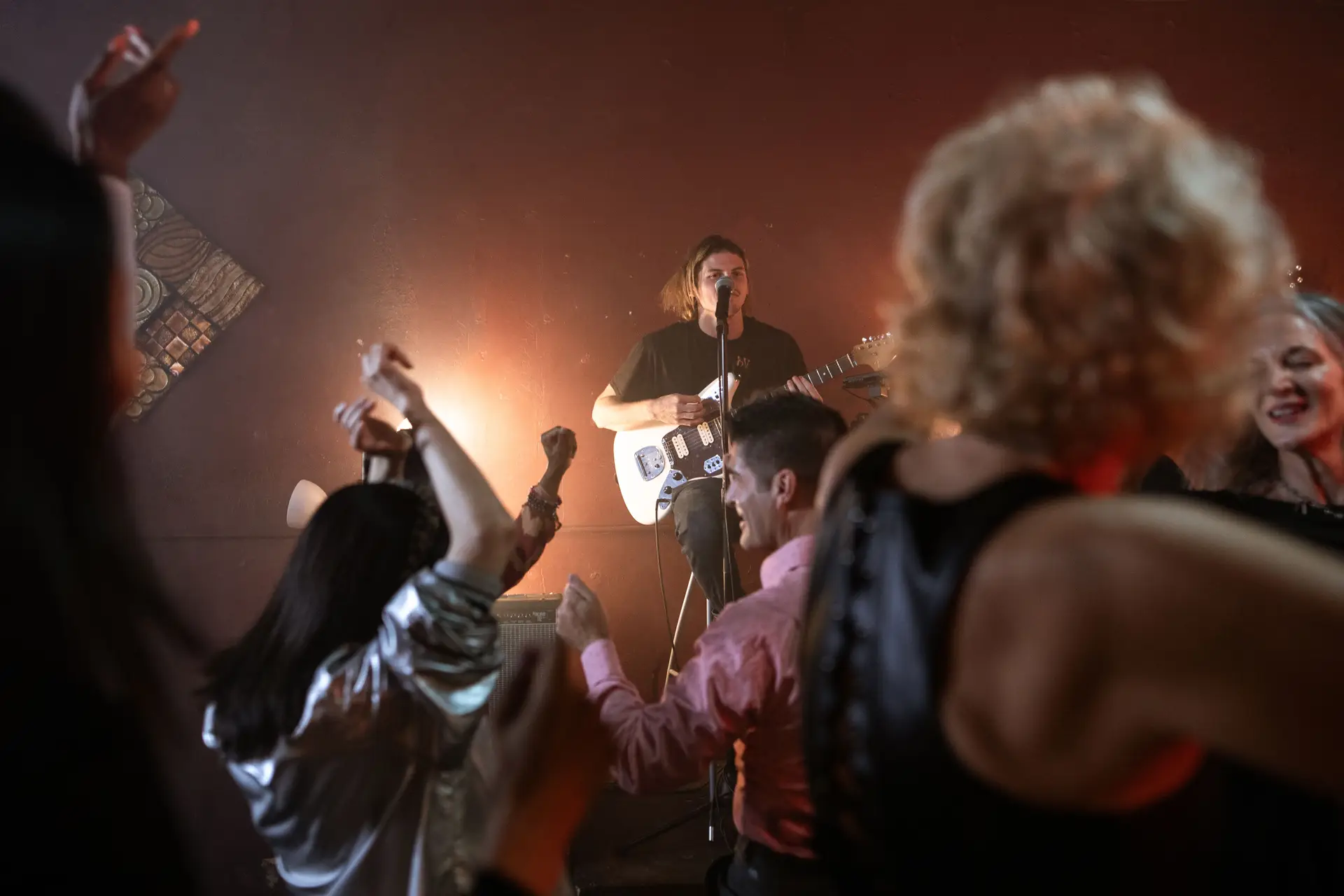 Vibrant night club performance